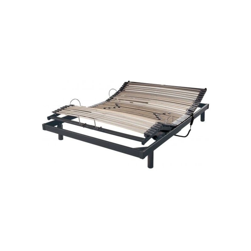 Ebac - Sommier Electrique 140 x 190 S50 electrique 140x190 mono gris