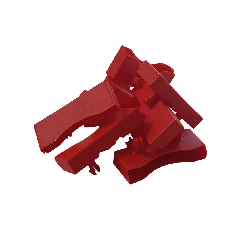 Lot de 10 embouts rouge pour lattes de 68 x 8 mm