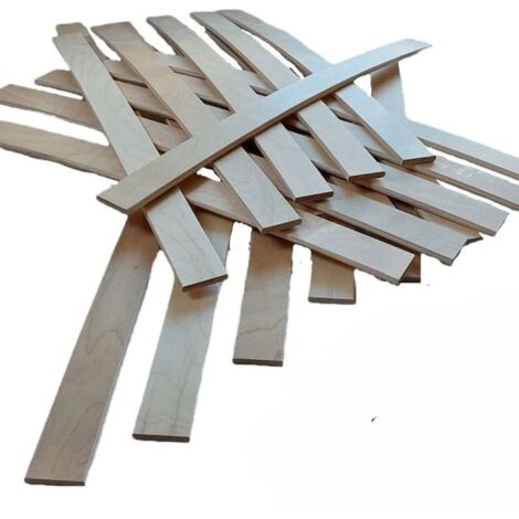 Ebac Literie – Lot de 30 lattes en bois multiplis 680x53x8 mm – Pour réparation sommiers BZ et clic-clac – Éco-conçu et durable