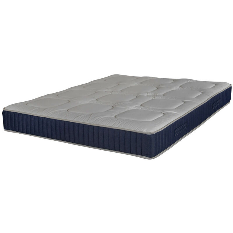 Ebac Literie - Matelas ressorts Ragtime 140x190 - Bleu