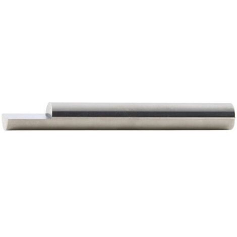 Ébauche de lancette en carbure monobloc, forme A, une face ébauchée, Ø - h6 : 2,5 mm, Long. totale 50 mm, Long. coupe 3,7 mm