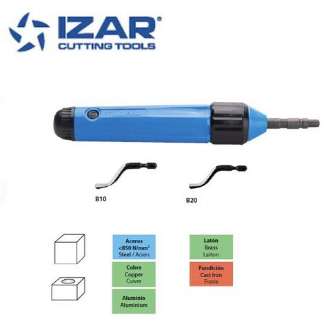 ébavureur Izar avec 2 lames Mod.B