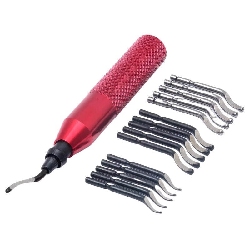 Ebavureur Outil D'ébavurage, Burr Remover avec 15 Lames en 3 Modèles, 360 ° Rotatif Deburr Lames, Ébavureur pour impression 3d, Resine Epoxy,