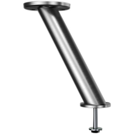 EBB 24.320.15-170 Irland-Console da Bar inclinata a 30°, 35 mm, in Acciaio Inox Spazzolato, Altezza: 170 mm, 1 Pezzo
