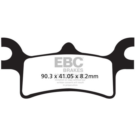 EBC FA314R Bremsbeläge (Satz für 1 Bremsscheibe)