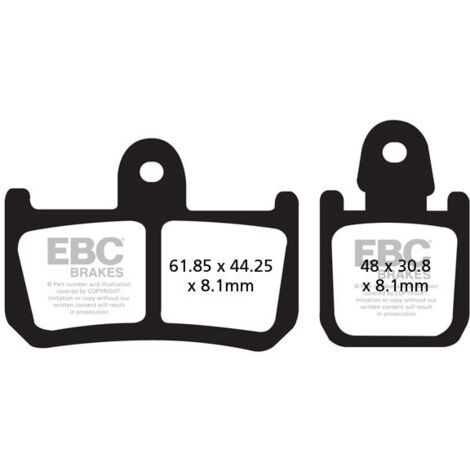 EBC GPFAX442/4HH Rennstrecken-/Profi-Bremsbeläge (Satz für 1 Bremsscheibe)