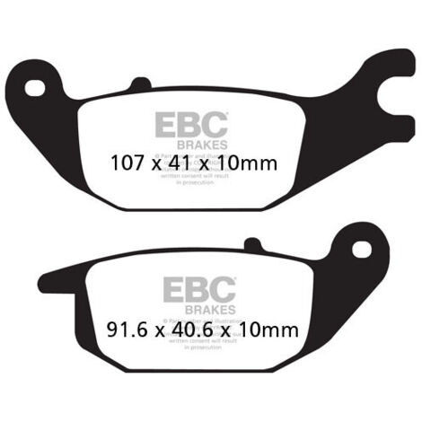 EBC SFA343 Roller-Bremsbeläge (Satz für 1 Bremsscheibe)