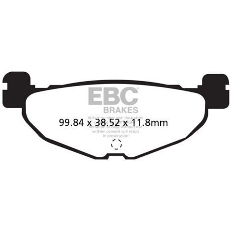 EBC SFA408 Roller-Bremsbeläge (Satz für 1 Bremsscheibe)