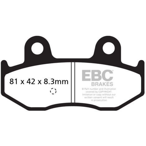EBC SFA411 Roller-Bremsbeläge (Satz für 1 Bremsscheibe)