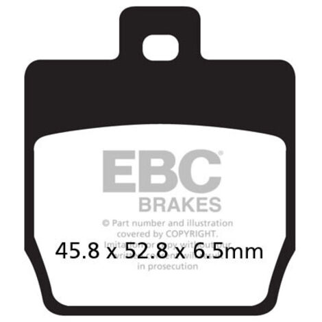 EBC SFAC268 Carbon-Bremsbeläge für Roller (Satz für 1 Bremsscheibe)