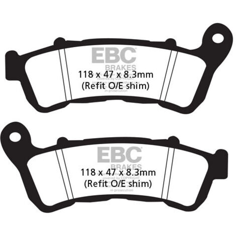 EBC SFAC388 Carbon-Bremsbeläge für Roller (Satz für 1 Bremsscheibe)