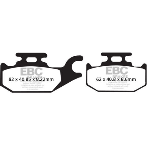 EBC SFAC413 Carbon-Bremsbeläge für Roller (Satz für 1 Bremsscheibe)