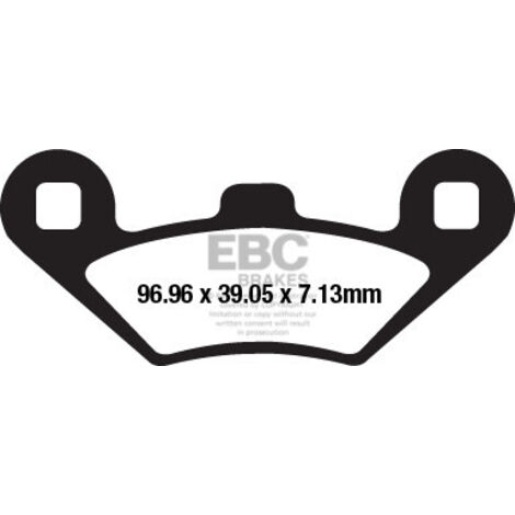 EBC SFAC650 Carbon-Bremsbeläge für Roller (Satz für 1 Bremsscheibe)