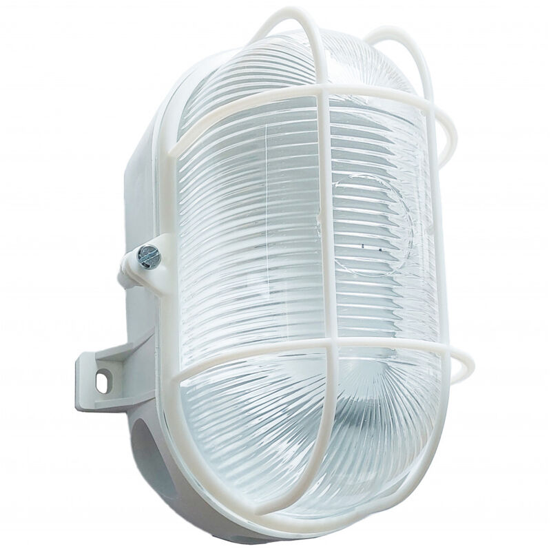 Hublot - ovale - ssl - e27 - 60w - a pattes - blanc - sans lampe - lébénoid 75302