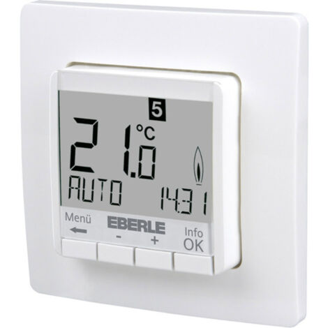 Eberle 527820455100 FIT 3Rw Raumthermostat Unterputz Tagesprogramm, Wochenprogramm Heizen / Kühlen 1