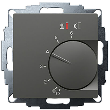 Eberle 547816054302 UTE 2800-R-Anthrazit-55 Raumthermostat Unterputz  Heizen 1 St.
