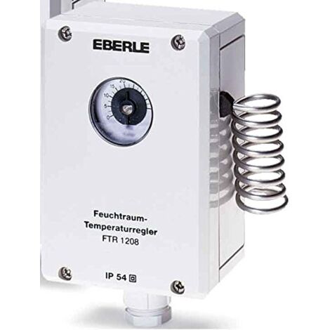 Eberle FTR 1208 Thermostat Weiß für feuchte Räume