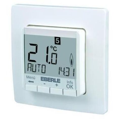 Eberle Unterputz Temperaturregler FIT 3R mit Hinterbeleuchtung weiss