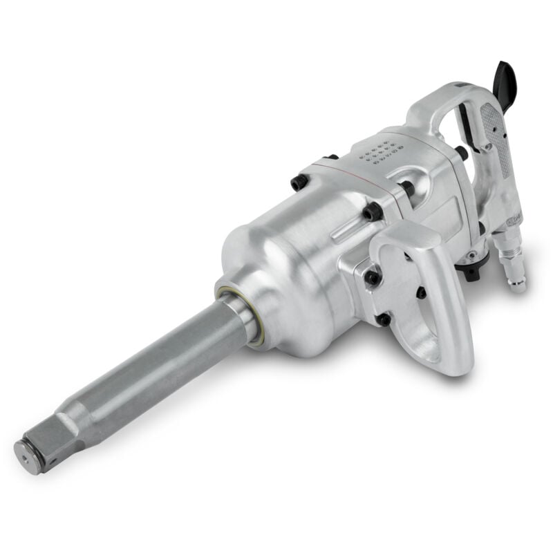 Eberth - Clé à chocs pneumatique avec admission 1' et raccord d'air comprimé 1/2', 1620 Nm, broche longue, double mécanisme de frappe, 3500 tr/min, 2