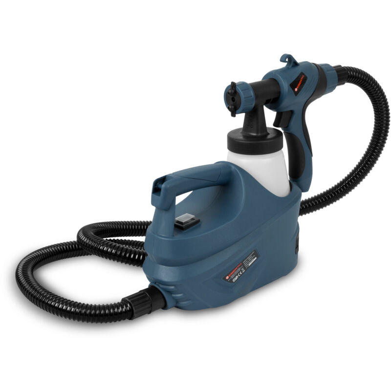 Eberth - Pistolet de Peinture par pulvérisation électrique 650 Watts, réservoir de 700 ml, 3 réglages de pulvérisation, Sangle, Godet de Mesure de la