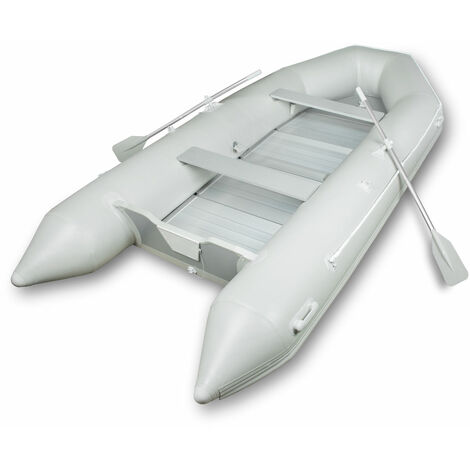 EBERTH Bateau Pneumatique Bateau Gonflable en PVC robuste pour 8 personnes, 4,60m x 1,90m, 2x banc, 2x pagaies, plancher en aluminium, kit de réparation, pompe, sac de transport, jusquà 1100 kg