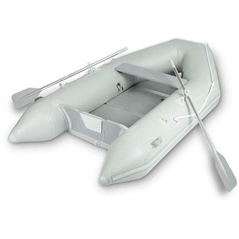 Eberth - Bateau de pêche Gonflable en pvc Robuste pour 3 à 8 Personnes, 2X pagaies, Puissance Moteur Max. 10 à 50 cv, kit de réparation, Pompe, Sac