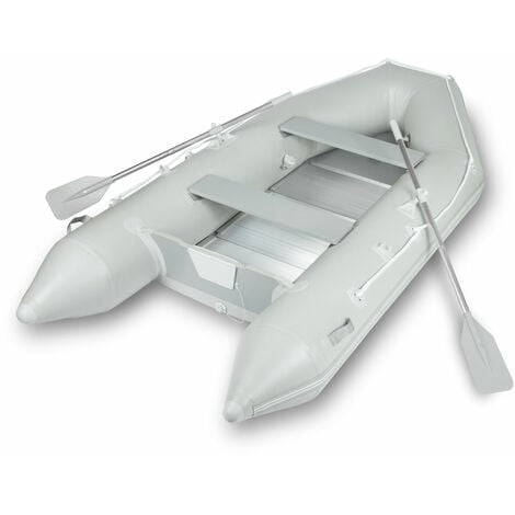 EBERTH Bateau pneumatique pour 4+1 personnes (3,2m de Long, 1,5m de Large, Charge jusquà 566kg, en PVC, Convient pour Les Moteurs de 15 CV)