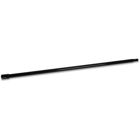 EBERTH Bohrer Verlängerung für Erdbohrer, Erdlochbohrer, Gartenbohrer, Stahl, Länge 1000mm, Aufnahme-Durchmesser 20mm, Schwarz Lackiert, Rostfrei, Steckverbindung mit Sicherungsbolzen