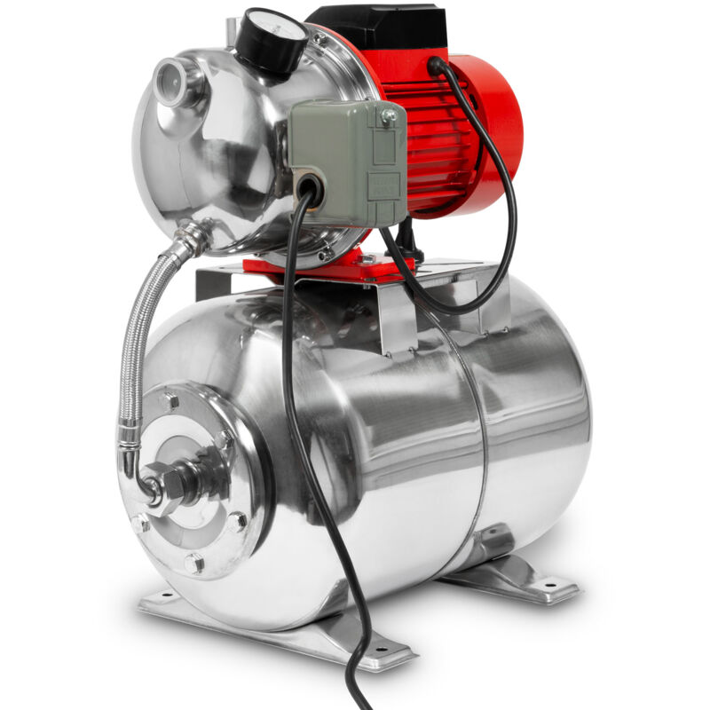 Circuit d'eau Domestique 3600 L/h, 5 bar, 750W, Pompe avec Pressostat pour Automatisation, Hauteur d'Aspiration 9 m, Hauteur de Refoulement 40 m,