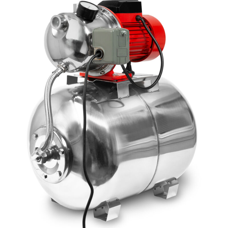 Circuit d'eau Domestique 3600 L/h, 5 bar, 750W, Pompe avec Pressostat pour Automatisation, Hauteur d'Aspiration 9 m, Hauteur de Refoulement 40 m,