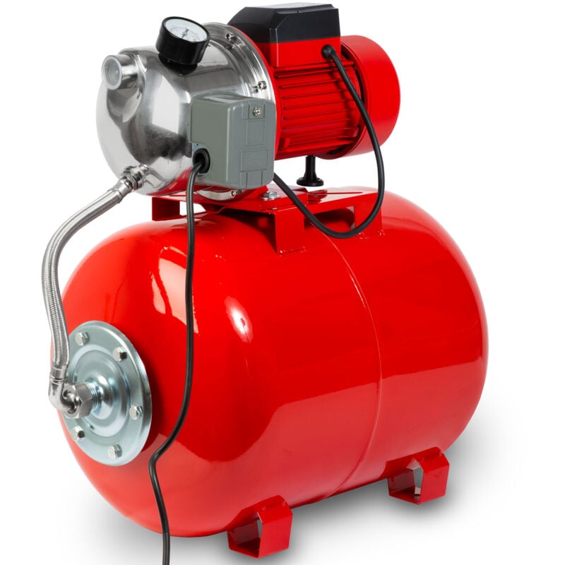 Circuit d'eau Domestique débit 3600 L/h, 5 bar, 750W, Pompe avec Pressostat pour Automatisation, Hauteur d'Aspiration 9 m, Hauteur de Refoulement 40
