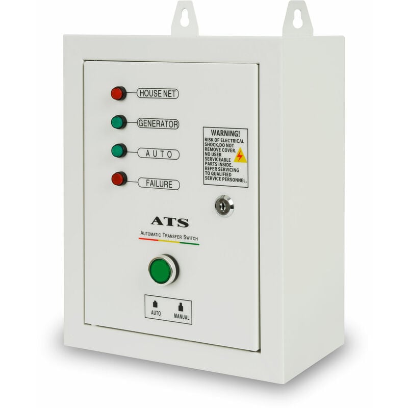 Commutateur de transfert automatique ats 3 phases jusquà 10kW, 400V tension de service, 1,5m de câble de commande ats inclus, pour lalimentation
