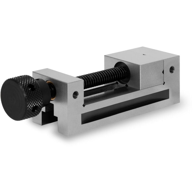 Tau de précision avec broche, largeur des mors 50mm, force de serrage maximale 65mm, hauteur des mors 25mm, en acier robuste, professionnel, pour