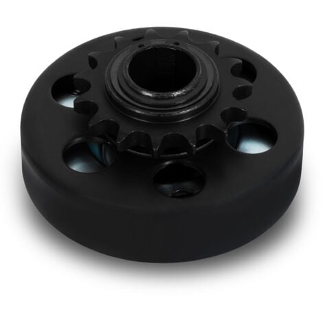 EBERTH Fliehkraftkupplung für Welle 25mm Ø, Kettenradkupplung für Ketten Typ 428, Zahn-Fliehkraftkupplung, Zentrifugalkupplung Ritzel 15 Zähne 428, Go Kart, Pocket Bike, Quad, Motorrad, Dirt Bike