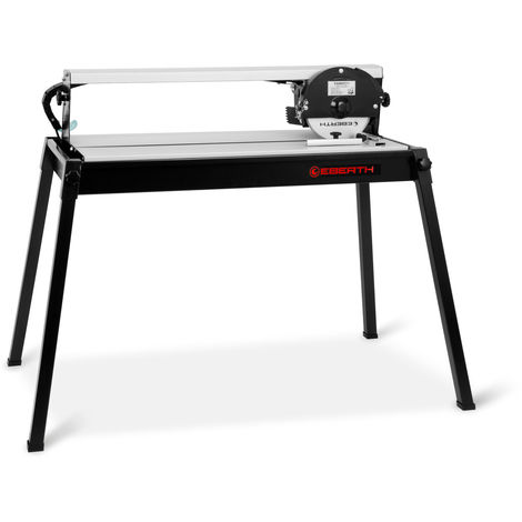 EBERTH Fliesenschneider Fliesenschneidemaschine Nassschneider Elektrisch 800W, Laser, 200mm Diamanttrennscheibe, 620mm Schnittlänge, 36mm Schnitttiefe, Stufenlos Schwenkbar bis 45°, Winkelanschlag