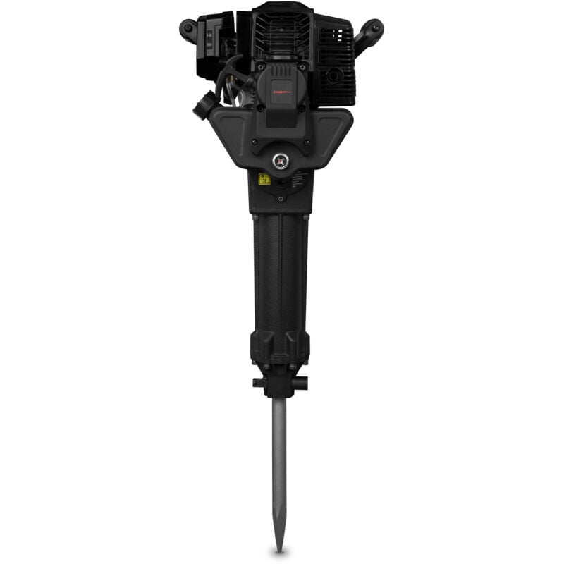 EBERTH Marteau Piqueur Burineur Thermique Essence 2,5CV, Moteur à 2 Temps, 700-1500 coups/min, 20-55 Joules, Prise Hexagonale SDS HEX 30mm, avec