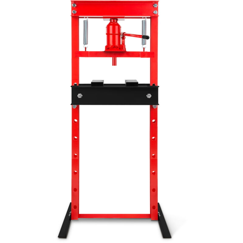 Eberth - Presse hydraulique d'atelier 12T, réglable en 8 positions, Hauteur maximale de travail 750 mm, Largeur de travail 430 mm, Hauteur totale