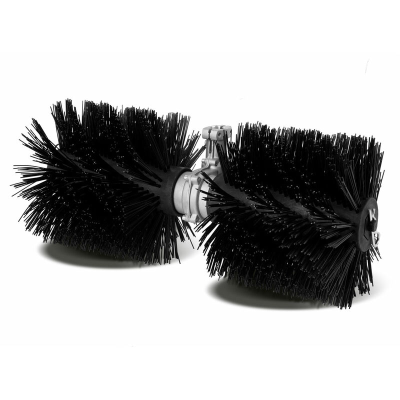 Eberth - Rouleau de balayage Brosse de balayage Pièce de rechange Pour balayeuse, Avec barre de transmission, Largeur 60cm, Brosses pour toute lannée