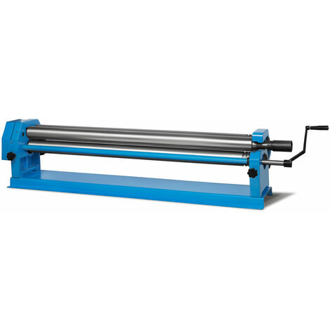 EBERTH Rundbiegemaschine Rollenbiegemaschine für Bleche bis 1300mm, Biegemaschine mit Drei Hochwertigen Walzen aus Stahl, Ausschwenkbarer Oberwalze, Leichtgängiger Handkurbel, Blechbiegemaschine