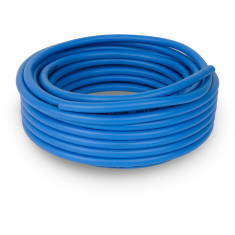 Eberth – Tuyau à air comprimé 15m Ø6x11mm – Pression 20 bar – Flexible tissé résistant aux UV – Compatible compresseurs et outils pneumatiques