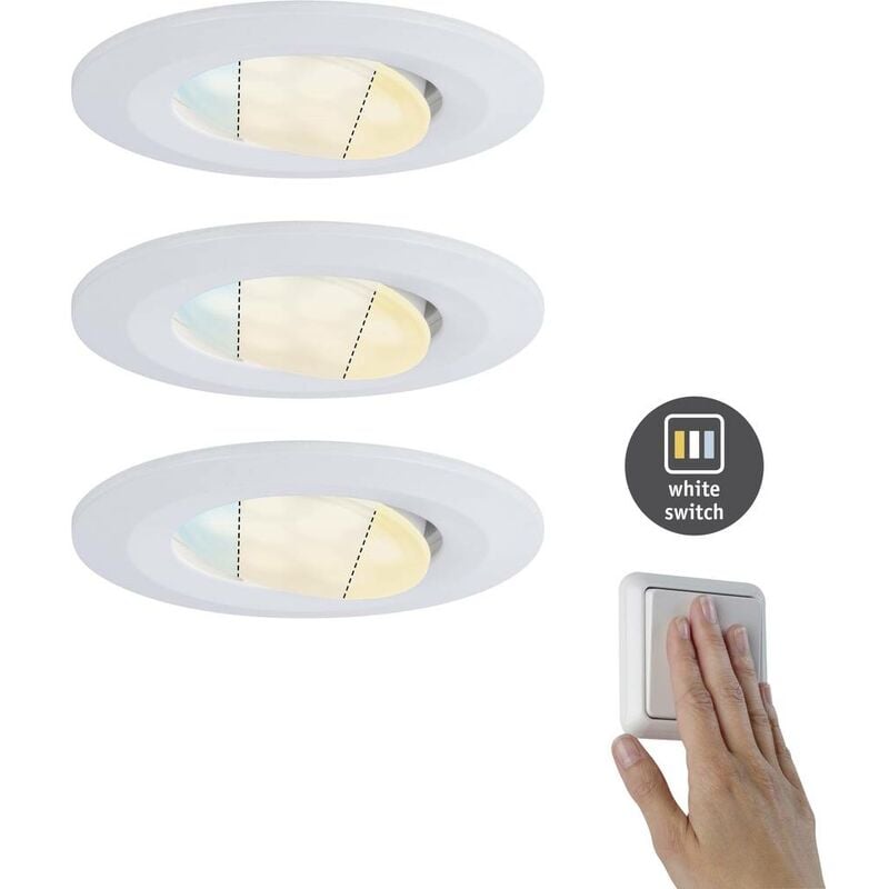 Image of Lampada LED da incasso Paulmann HomeSpa Set Calla 92999 Potenza: 15 W Bianco caldo