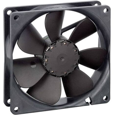 EBM Papst 3412 N/2 GLLE-453 Ventola assiale 12 V/DC 33 m³/h (L x L x A) 25.4 x 92 x 92 mm