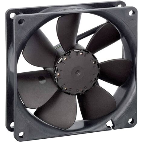 EBM Papst 3412NHH Ventola assiale 12 V/DC 100 m³/h (L x L x A) 92 x 92 x 25.4 mm