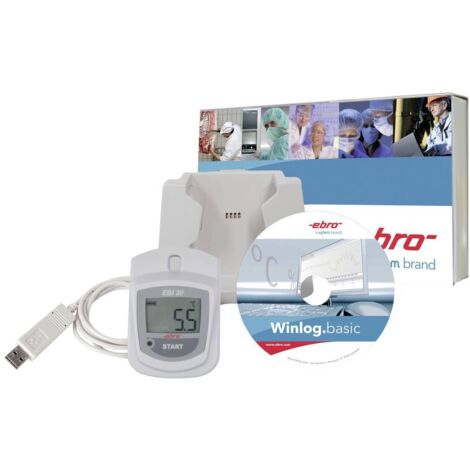 ebro 1601-0046-Z EBI 20-T1-Set Data logger temperatura Misura: Temperatura -30 fino a 70 °C