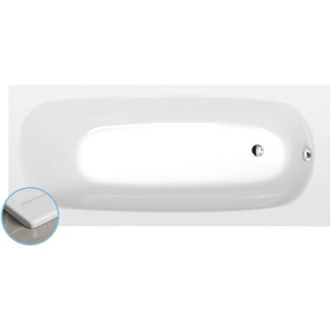 EBRO SLIM Bain rectangulaire 170x75x39cm, blanc