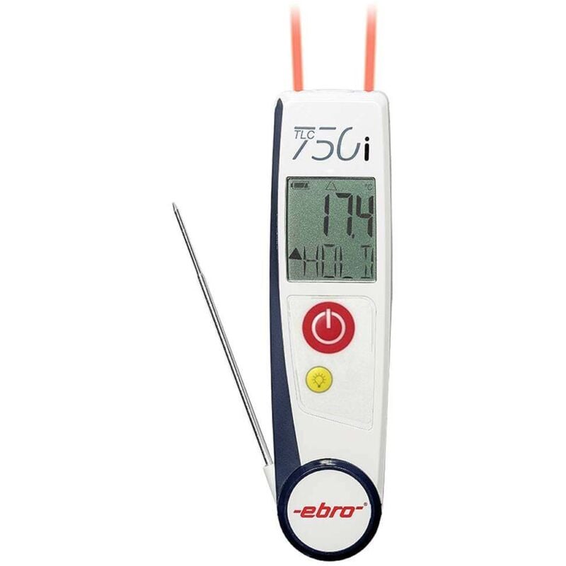 Tlc 750i-V2 Thermomètre ir et thermomètre à piquer (haccp) -50 - +250 °c sonde t conforme haccp, mesure par contac - Ebro