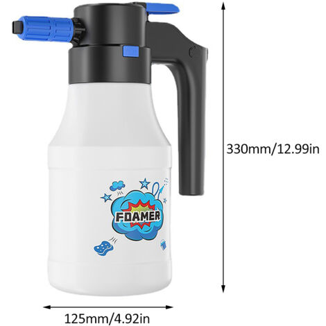 EBTOOLS 0,5L Akku-Schaumsprühgerät mit USB-Akku für Auto, Haus, Garten und Haustiere