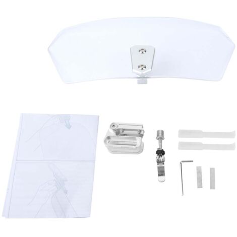 EBTOOLS Motorrad-Windschutzscheibenabweiser, verstellbare Windschutzscheibe für die meisten Motorräder (transparent)