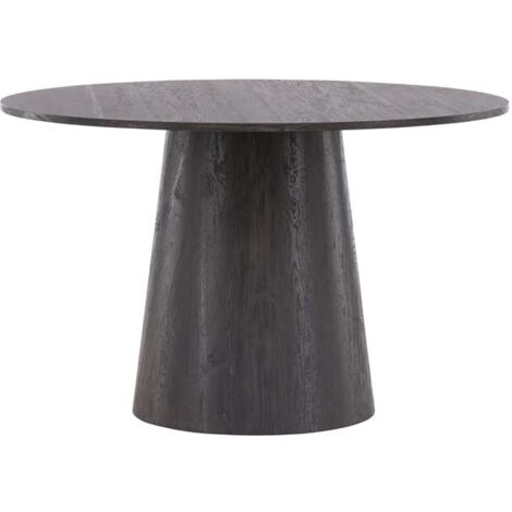 Ebuy24 – Table à manger ronde 120cm pour 4 personnes – Bois MDF et papier – Hauteur 75cm – Design moderne scandinave