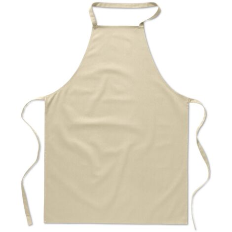 eBuyGB - Grembiule da cucina unisex, in cotone, colore: Beige
